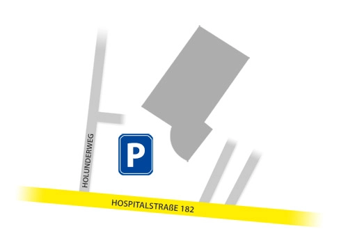 Zufahrt über Holunderweg